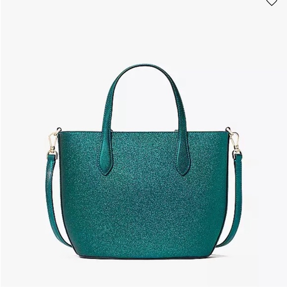 Kate Spade Glitter Glimmer satchel bag
NWT festive teal - Picture 4 of 6